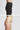 Side by side comparison tummy control compression leggings black before and after - TLC Sport
