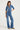 Tall Cassandra The Extra Body Length Flared Jumpsuit | Fawcett Blue 36.5" Inseam