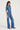 Tall Cassandra The Extra Body Length Flared Jumpsuit | Fawcett Blue 36.5" Inseam