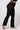 Extra strong compression curve bootcut leggings black plus size tummy control side view - TLC Sport