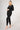 Body Sculpt Long Sleeve Full Length Mesh Detail Top with Built-In Bra Black by TLC Sport