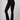 Lightweight strong compression high waist bootcut leggings black tummy control side view - TLC Sport