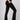 Extra strong compression bootcut leggings black high waist tummy control pockets side view - TLC Sport