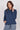 Jeetly.comEvelyn Navy Cowl Neck Pullover TopLoungewear