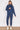 Jeetly.comLacey Navy Loungewear Cross Neck HoodieLoungewear