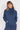 Jeetly.comLacey Navy Loungewear Cross Neck HoodieLoungewear