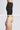 Close up doubled power mesh waistband Egyptian cotton compression leggings black - TLC Sport