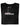 A folded black XL tall t-shirt showing the tagless label.