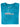 A folded cyan XL tall t-shirt showing the tagless label.