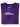 A folded royal purple XL tall t-shirt showing the tagless label.