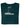 A folded dark teal medium tall t-shirt showing the tagless label.