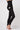 Extra strong compression leggings black high waist pockets tummy control front view - TLC Sport