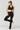 Extra strong compression slim fit bootcut leggings black worn as matching set lifestyle - TLC Sport