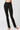 Extra strong compression slim fit bootcut leggings black high waist tummy control front view - TLC Sport