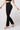Extra strong compression bootcut leggings black high waist figure firming side view - TLC Sport